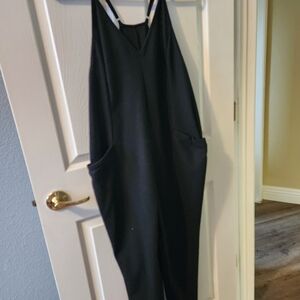 Black Sleeveless Jumpsuit